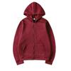Cardigan Hooded Sweatshirt Solid Color Sportswear Top Autumn and Winter Unisex Zipper Sweater