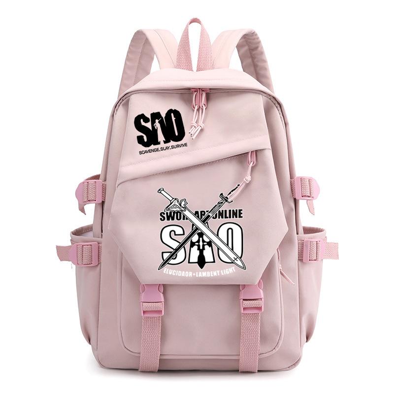 Personality Surrounding Trends Backpack Junior High School Students Primary School Students Campus Leisure Simple Large-Capacity Schoolbag