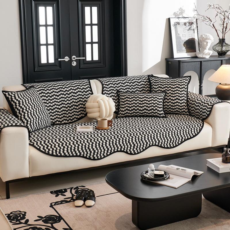 Sofa Cushion Chenier Irregular Special-Shaped Simple Modern Seat Cushion Sofa Cover Non-Slip Four-Season Sofa Cover Cloth Towel