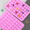 54 Cavity Fruit Animals Silicone Gummy Mold Candy Chocolate Jelly Ice Cube Pralines Caramels Molds DIY Cake Decorating Tools