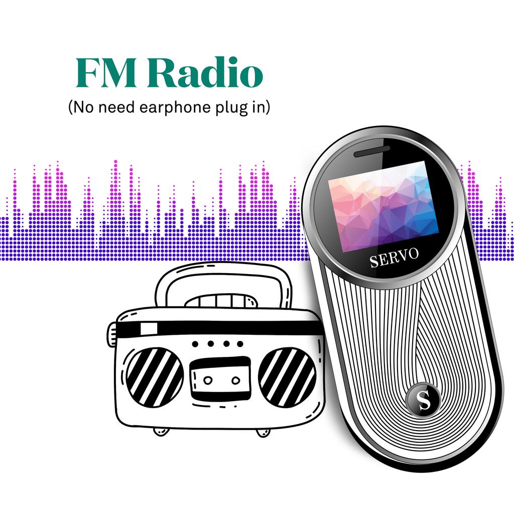 SERVO AURA 2 SIM-карты, FM, MP3 и Bluetooth-дозвонщик, поворотный на 360° мини-телефон, телефон