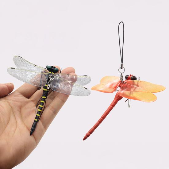 Simulated Dragonfly Pendant PVC Hanging Repellent Realistic Design Pest Deterrence Ornament Dragonfly Hunting Accessory