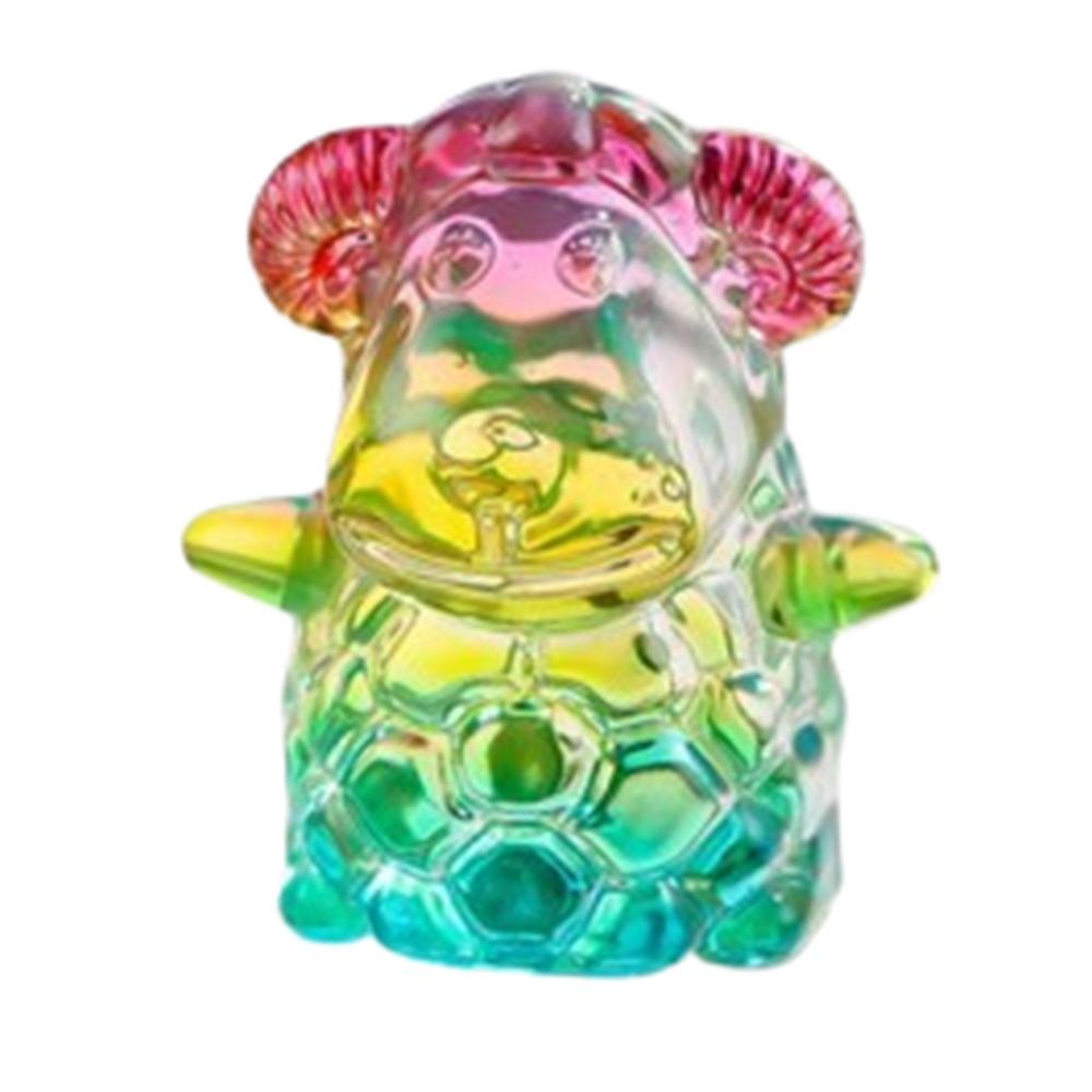 Хрустальные мультяшные фигурки животных Элегантная миниатюрная фигурка Настольное украшение