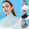 Sunscreen Shawl Neck Protection Soft Smooth Shiny Fabric Thin Shawl Multi-Directional UV Protection Fake Collar
