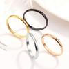 Minimalist Titanium Steel Smooth Ring Couple Pairing Ring Jewelry Proposal Rings Fashionable High-end Index Finger Rings New
