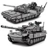 Military WW2 MBT Army Main Battle Tank Challenger Leopard 2A7+ Soldiers Figures Building Blocks Set For Kids Children Toys Gifts