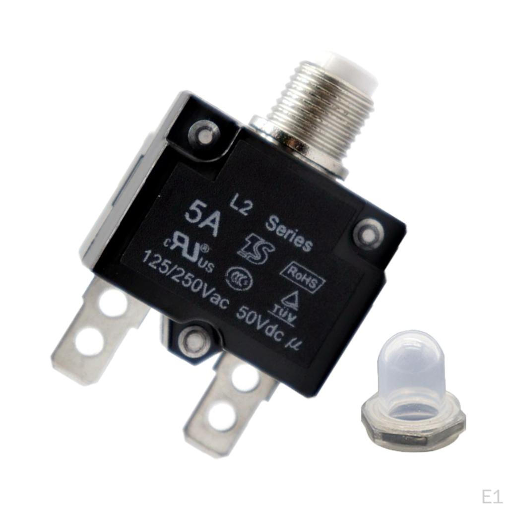 5AMP Circuit Breaker with Clear Waterproof Cap