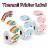 140/230Pcs DIY Blank Label Sticker Waterproof Name Tag Sticker Thermal Printer Label  Retail Use