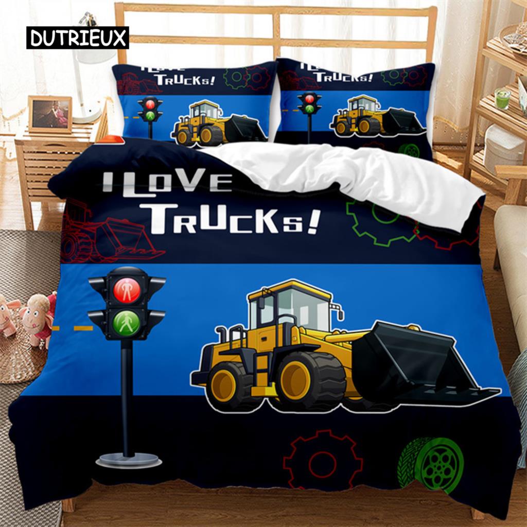 Путеводитель по пододеяльникам Комплект постельного белья с рисунком «Маршрут автомобиля, дом, здание» Комплект постельного белья из микрофибры с темой «Путешествие» King Size Покрывало для пододеяльника