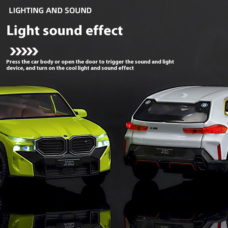 1/32 BMW XM Внедорожник SUV Автомобиль Сплав Литой под давлением и Автомобиль Модель Автомобиля Подарок на День рождения другу Декоративные украшения для центральной консоли автомобиля