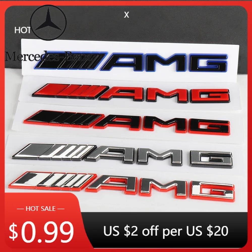 Car Sticker 1pc 3D ABS Car Rear Trunk Badge Decal Letters Sticker For Mercedes Benz AMG A B C E G CLA C63 C63S E53 GT SLK Auto A
