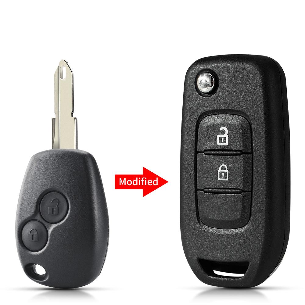 KEYYOU 2/3BN Для Renault Megan Modus Clio Modus Kangoo Logan Sandero Duster Opel Almera Для NISSAN ALMERA Модифицированный Корпус Автомобильного Ключа