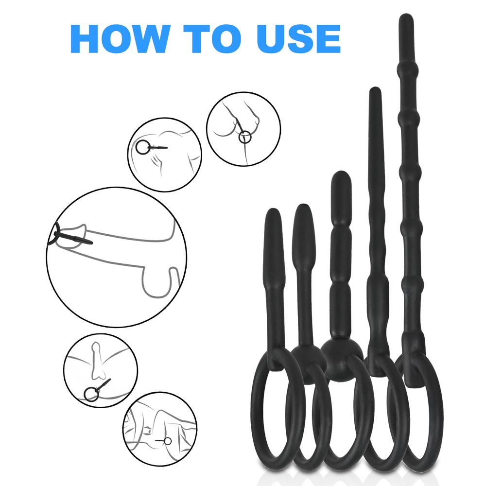 Силиконовый катетер уретры, пробка для пениса, трубка, расширитель уретры, растяжка, стимуляция конского глаза, секс-игрушки для взрослых для мужчин, мастурбация