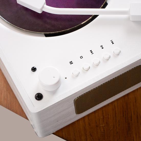 Retro Portable Music Player with Speaker, Bluetooth-compatible Desktop Player with Remote Control for Home, Support USB/Type-C