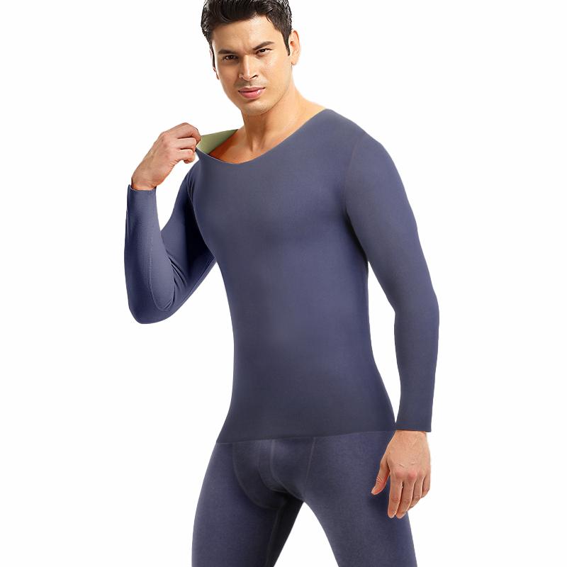 Мужской термобелье премиум-класса, ультрамягкий утепленный базовый слой с флисовой подкладкой, комплект из 2 шт., мужские термобелье, верх и штаны