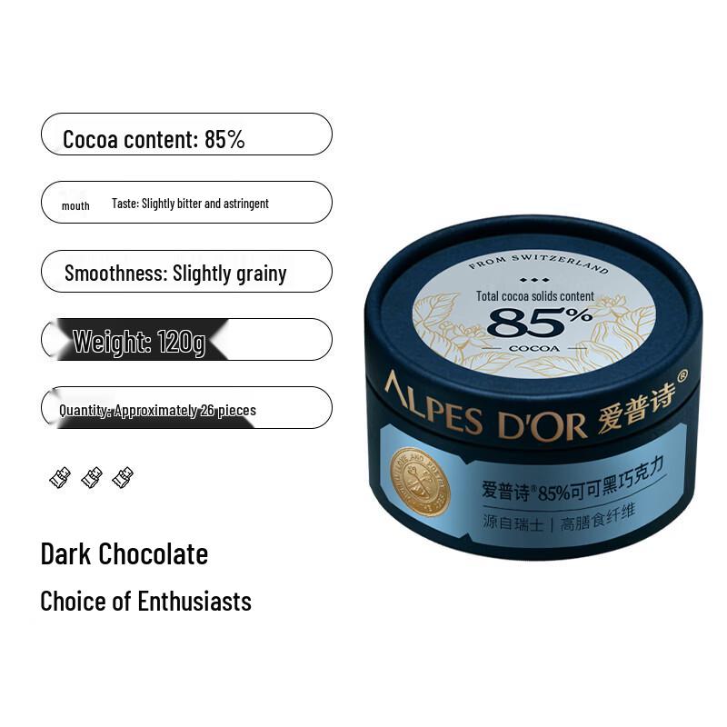 Швейцарский темный шоколад Aepos Premium