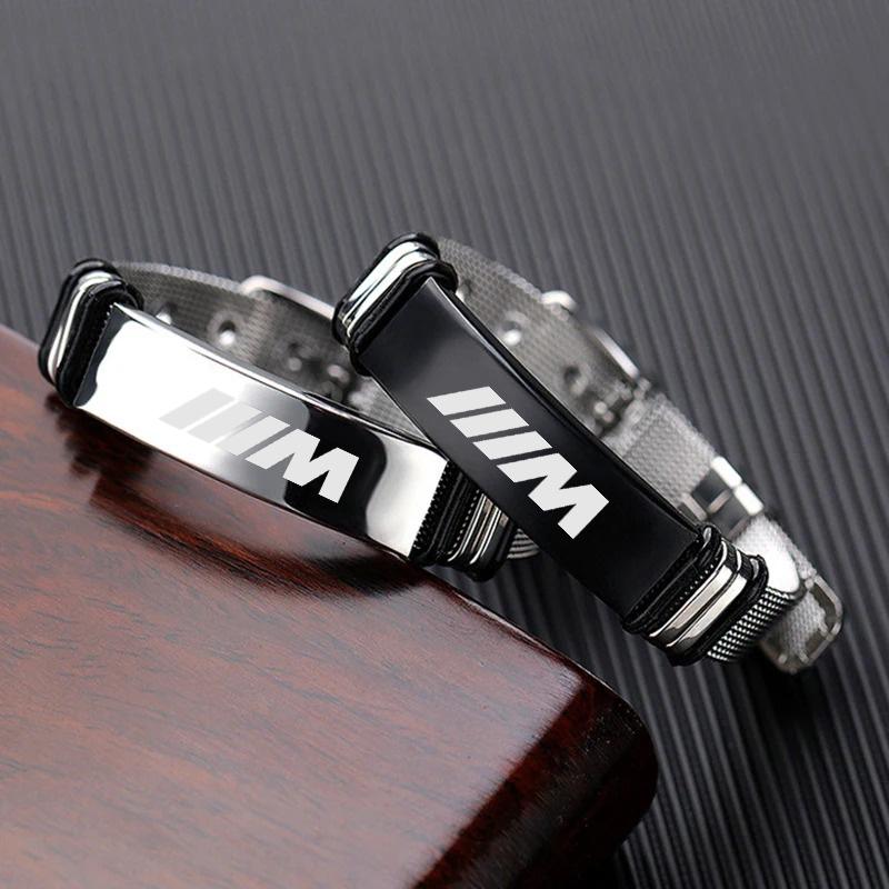 IVZR8 Fashion Car Logo Stainless Steel For BMW M Emblem E46 E36 E34 F10 E90 F30 E60 F30 E53 E30 E92 E87 For Men Boy Accessories Gift
