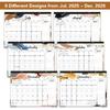 2026 Desk Calendar - 18 Months Large Desk Calendar from Jul. 2025 - Dec. 2026, 14.6" x 11.5", Desk Pad Calendar 2025-2026 with 2 Corner Protectors