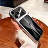 Чехол из закаленного стекла с траекторией полета самолета, подходит для iPhone 17 16 15 14 13 12 11 Pro Max Plus, противоударная задняя крышка