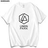 Красная футболка Han Lincoln Park с коротким рукавом Мужская Женская Linkin Park Европейская и Американская Музыка Рок-группа Модная Чистый хлопок Свободный Топ