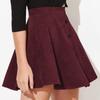 Женская однотонная вельветовая юбка-полусолнце на осень и зиму, модная милая юбка-зонтик с одним рядом пуговиц и высокой талией
