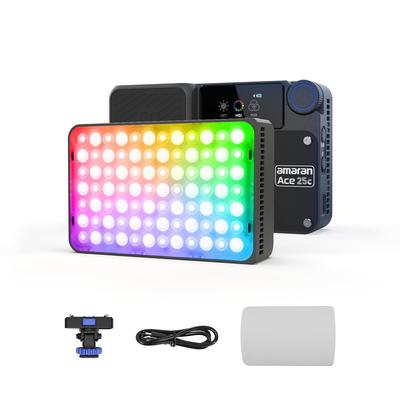 Aputure Amaran Ace 25C 25 Вт RGB Компактный Фотографический Полностью Магнитный Быстрый Винт Идеально для Прямого и Дополнительного Освещения Свет, Цвет, Адсорбция,