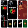 Чехол с флагом Португалии для iPhone 11 12 13 14 15 16 Pro Max 15 16 Plus 13 12 Mini X XS XR