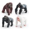 Kids Safari Animal Figurine Pvc Simulated Silverback Gorilla For Learning And Collection