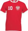 Мужская футболка Youth Designz Польша с ЖЕЛАЕМЫМ ИМЕНЕМ + НОМЕРОМ Форма Чемпионата Европы Polska