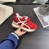 Женские осенние новые дышащие спортивные туфли на скрытой платформе, универсальные повседневные туфли