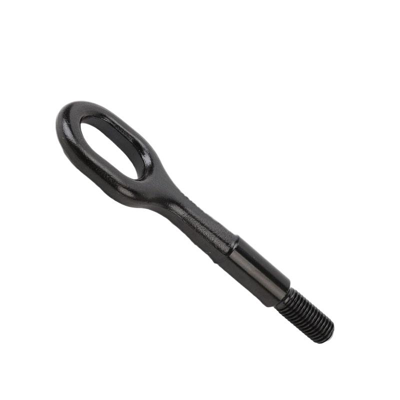 Towing Bars 1Pc 1077570 Towing Eye Hooks Black Coating Front Bumper Towing Ring For TESLA Model 3 Y S X 2017-2023