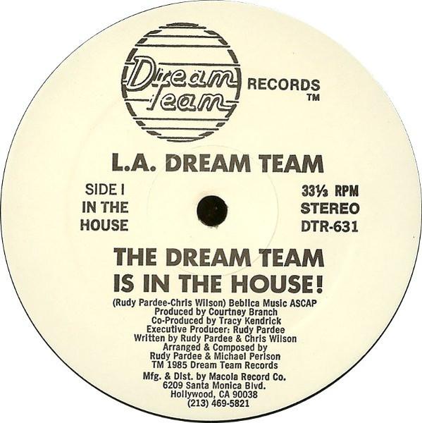 12-дюймовая пластинка L.A. КОМАНДА МЕЧТЫ - Команда мечты в здании! DTR631 Dream Team Reco 1985 US Рэп и Хип-Хоп/R&B Б/У