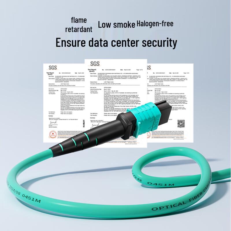 MPO-MPO Multi-Mode Fiber Optic Patch Cable