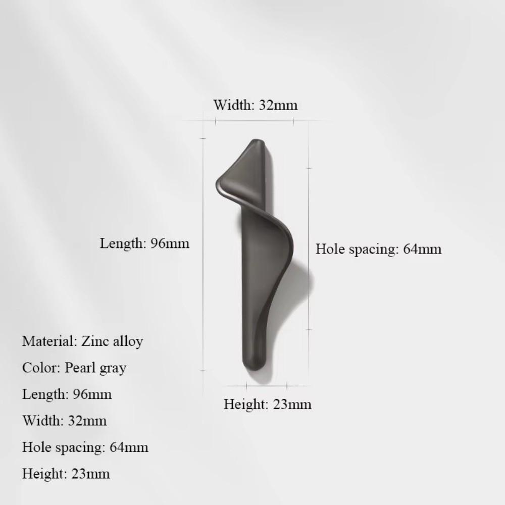 Zinc Alloy Wardrobe Door Handles Light Gold Dresser Drawer Knobs Furniture Handles for Wardrobe