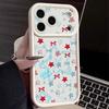 Чехол со звездами и бантами для iPhone 17 Pro Max Ударопрочный силиконовый бампер для iPhone 16 Pro Max Чехол iPhone 15 14 13 12 11 16E Air