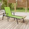 Day and Night - Day and Night Steel and Green Textilene Fabric Lounger
