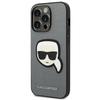 Etui do iPhone 14 Pro Karl Lagerfeld Saffiano Srebrne