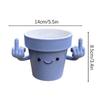 Funny & Unique Middle Finger Plant Pot, Face Smiling Flower Pot, Succulent Planter, Resin Figure Planter Pot For Indoor Outdoor