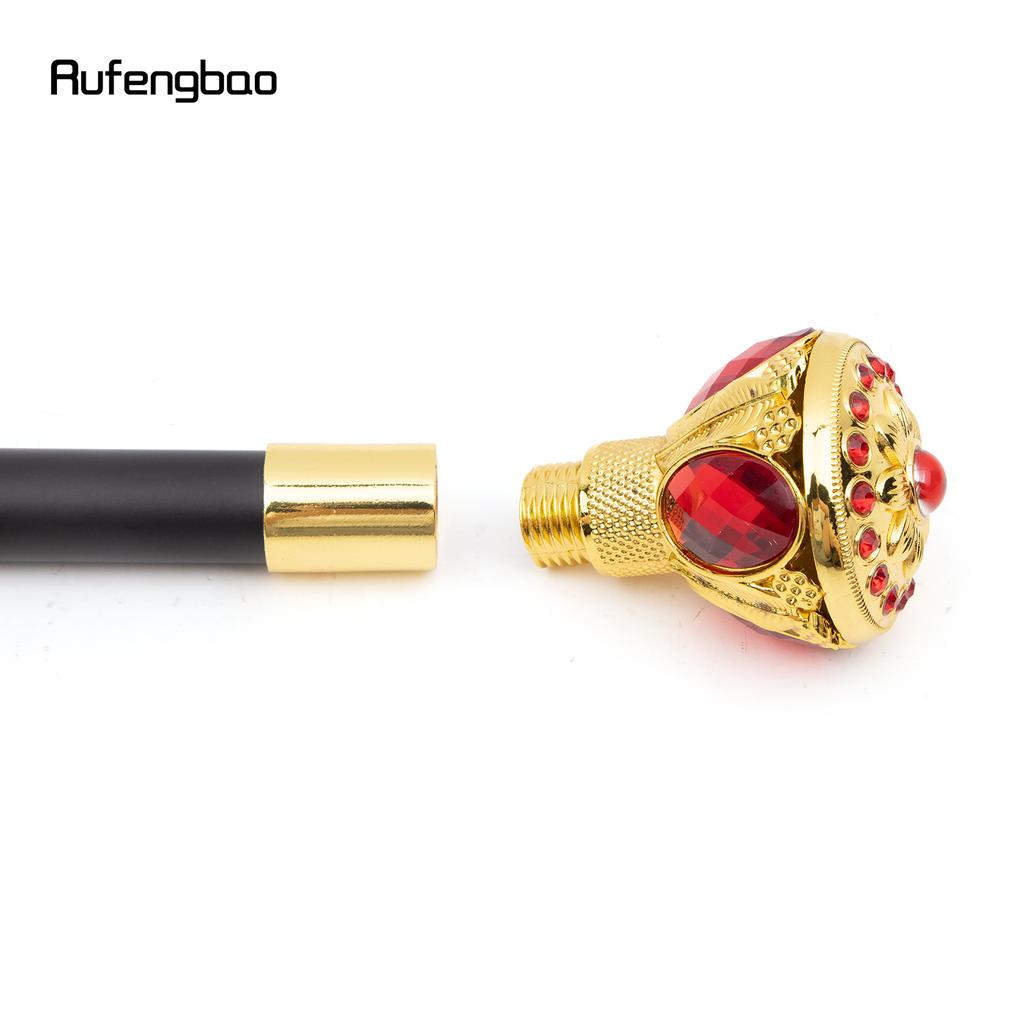 Золотой Красный Цветочный Шар Модная Трость Декоративная Трость Косплей Винтажная Вечеринка Модная Трость Посох 91 см