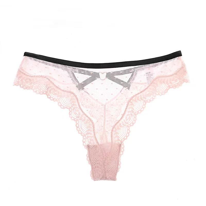 Women Sexy Hollow Panties Lace Low-Rise Temptation G-String Breathable Underwear Comfort Thong Embroidery Briefs Intimates