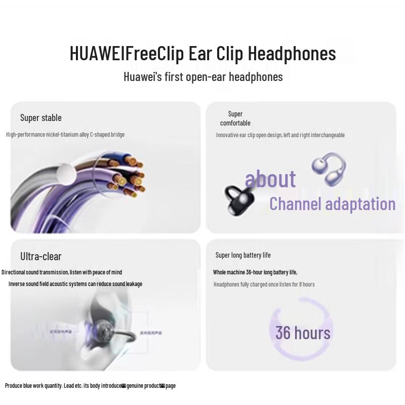 Huawei Беспроводные Bluetooth-наушники открытого типа FreeClip