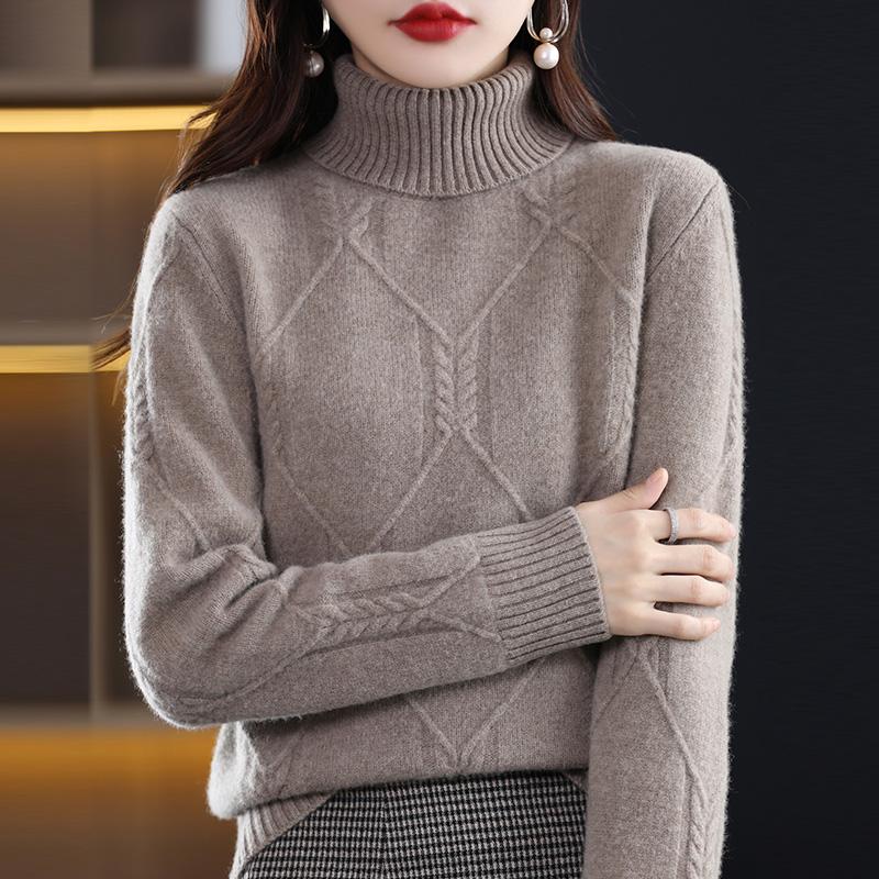 Женский кашемировый свитер Qinghe кашемир 30% кашемир 70% шерсть осенне-зимний кашемировый толстый пуловер мягкий и теплый