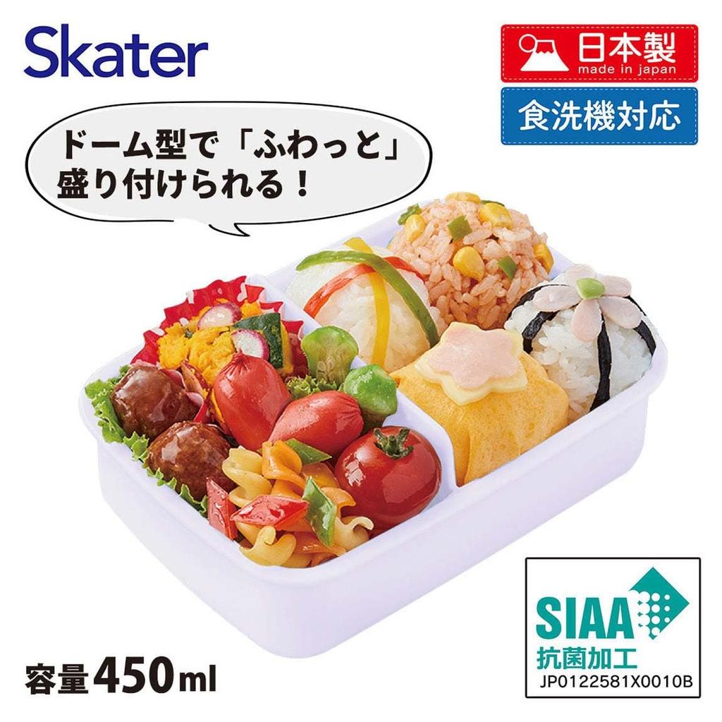 Skater Lunch Single Disney Princess 24 Made in Japan Kids' Box, Tier, 450ml, Dome-Shaped, Design, Antibacterial, (RBF3ANAG-A)