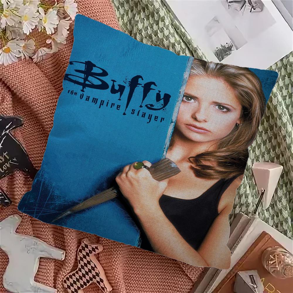 Buffy TV Series The Vampire Slayer Maple Design Cushion Cover Happy Autumn Harvest Decor Holiday Decorati Pillow Cover