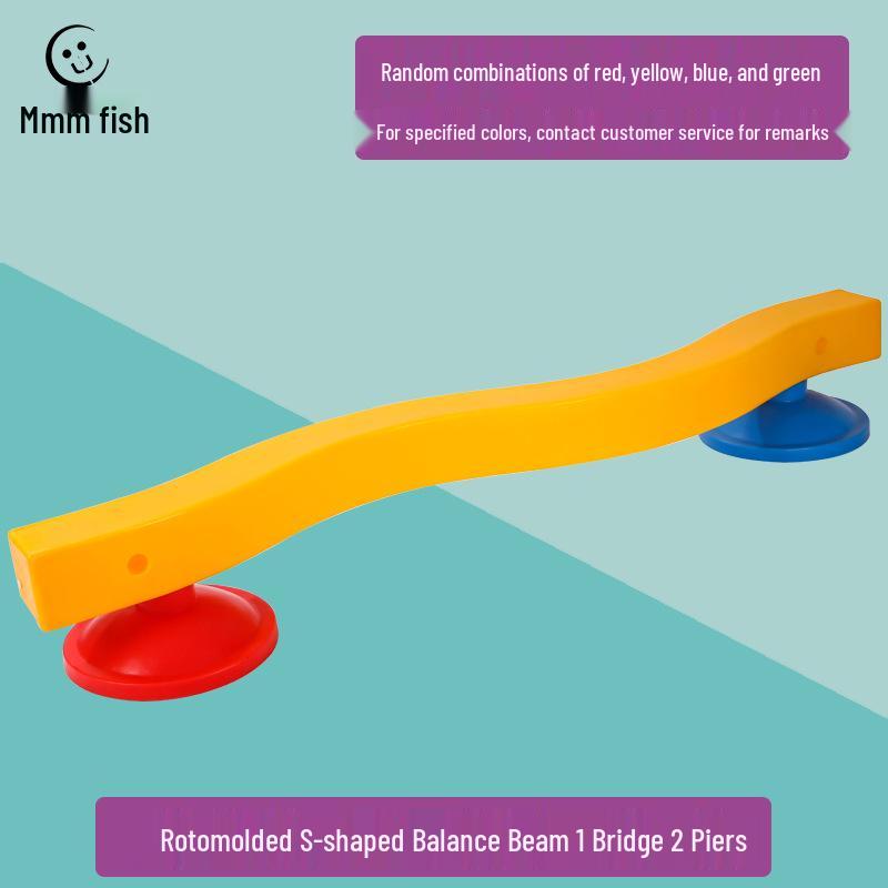 S-Shaped Balance Beam for Children's Sensory Integration & Fitness