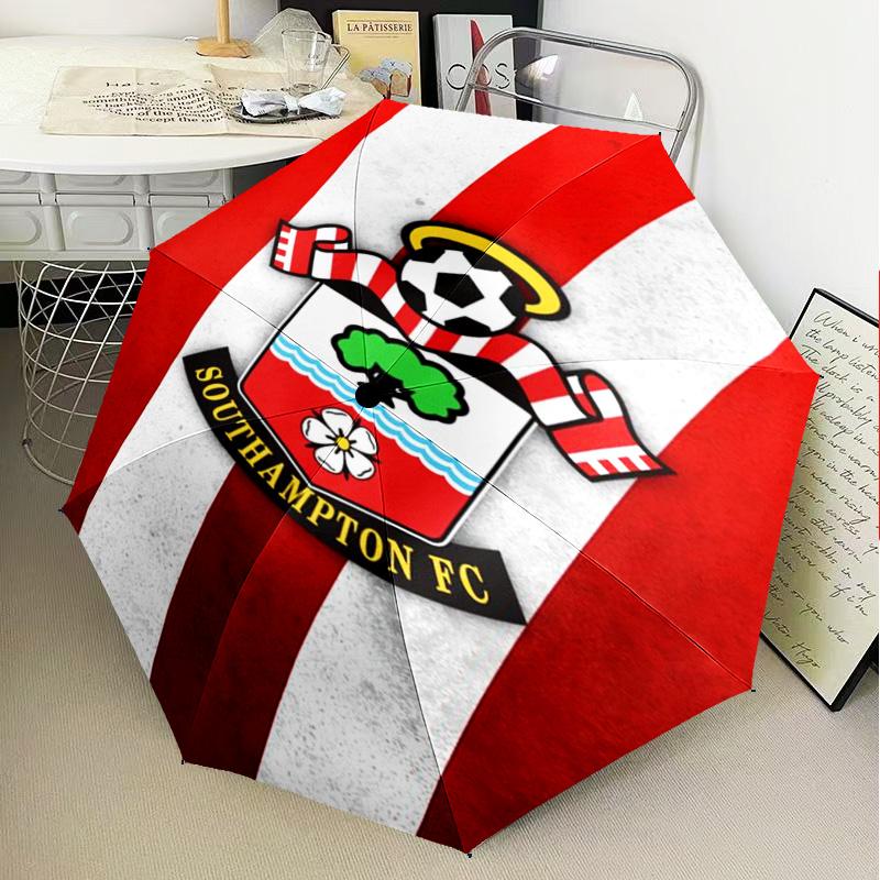 1PC Fc Crest Design Printed Umbrella Folding umbrella, automatic umbrella 8-Frame for Travel, camping Fan gifts Christmas Gifts