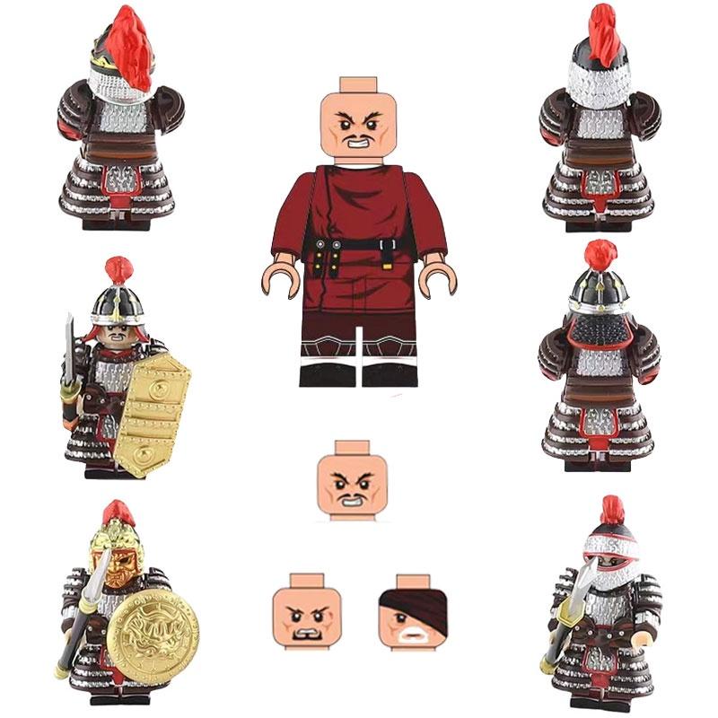 Антикварная фигурка солдатика, игрушка из АБС-пластика, набор строительных блоков для самостоятельной сборки, неэлектрическая, размер 4,5 см