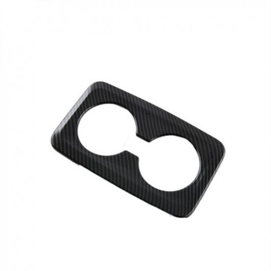Carbon Fiber Rear Water Cup Holder Frame Cover Trim For BMW X1 2023 2024 2025
