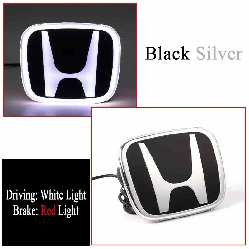 ZSE1  for Honda PMMA LED Car Front Emblem Sticker Rear Trunk Light Badge Accord Civic Odyssey CRV Inspire Amaze Vezel Accessories