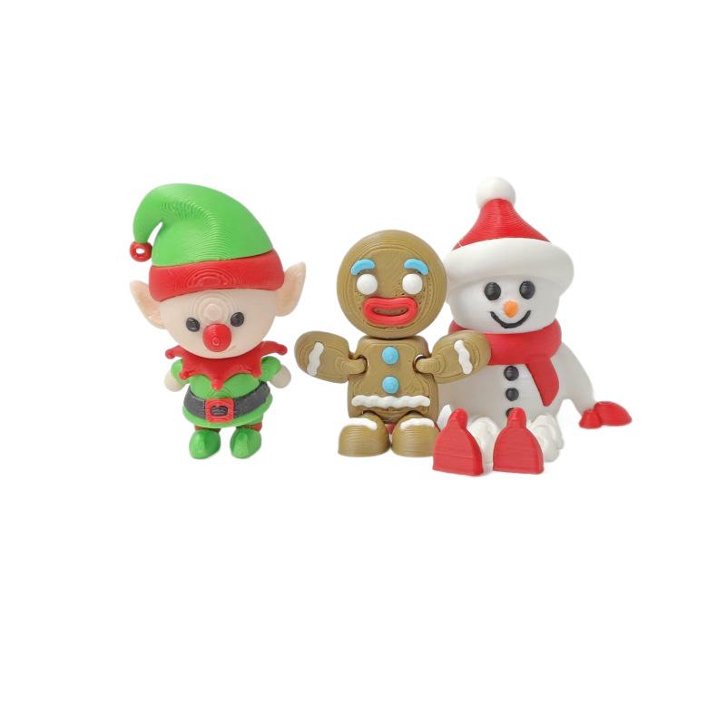 3D Printed Christmas Ornaments: Gingerbread Men, Snowman Crafts, and Gnome Decorations